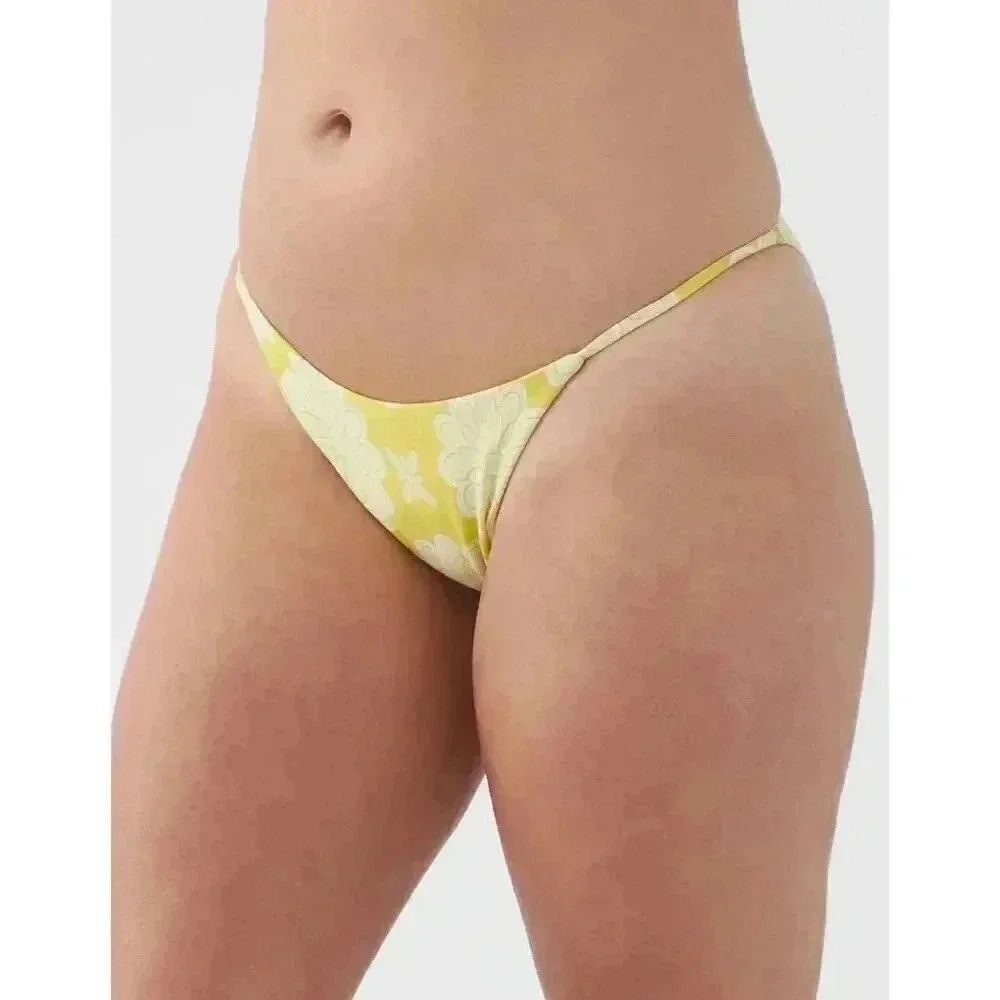 O'Neill Mystical Horizon Redondo Bikini Bottoms Size XL Lime Green Floral - Picture 4 of 9